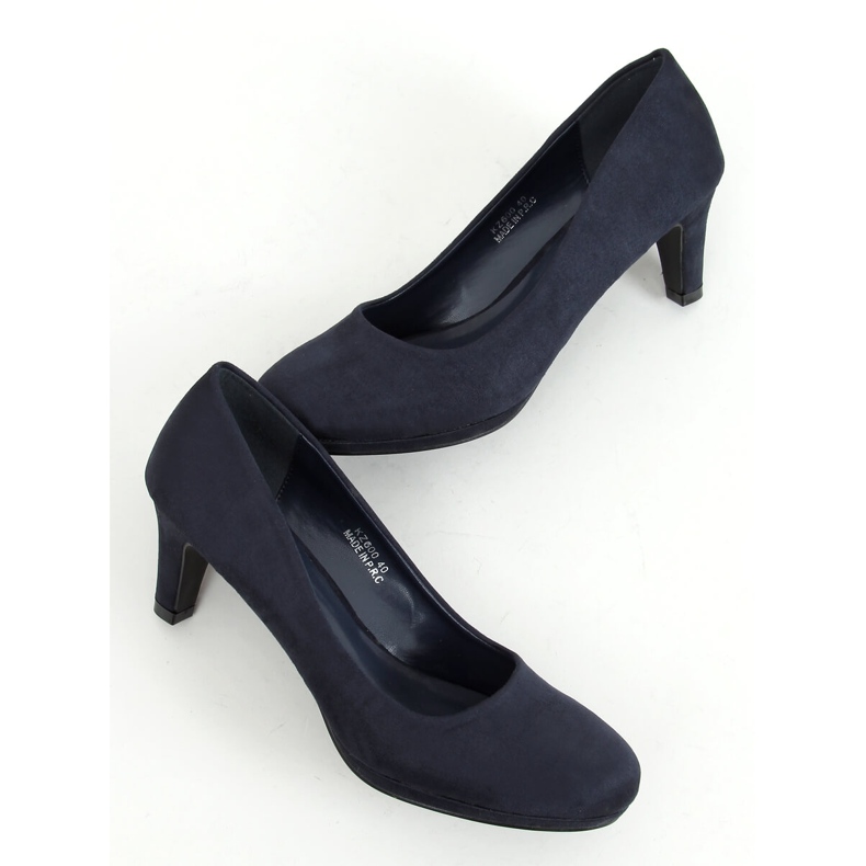 Pumps auf der marineblauen KZ600 Blue-Plattform navy blau 1