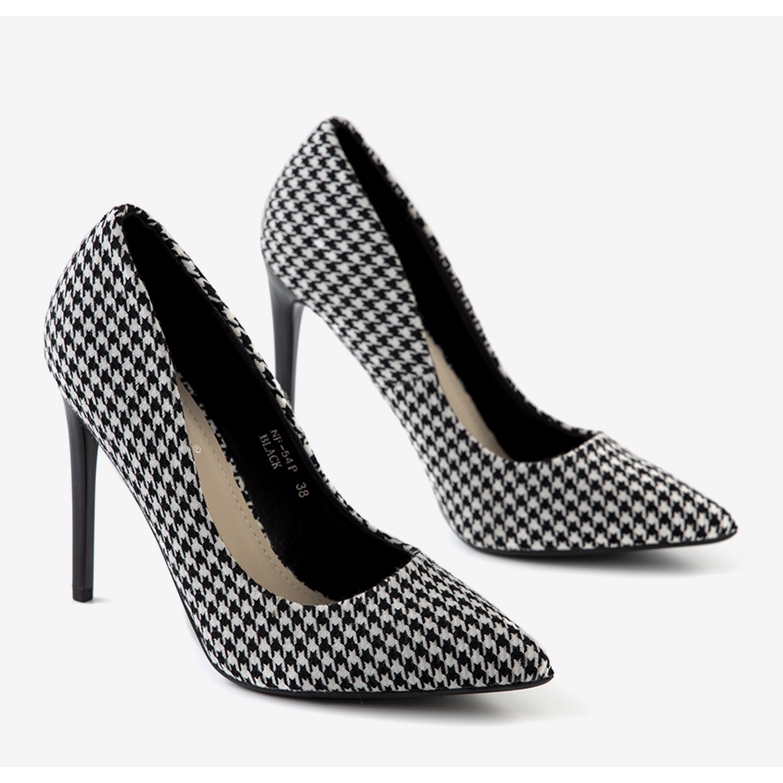 Kruse schwarz-weiße Stilettos für Damen 1