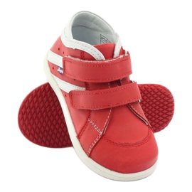 Hugotti Lederschuhe mit rotem Klettverschluss 3