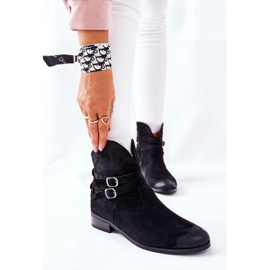 Vinceza Warme Wildlederstiefel für Damen Schwarz Castlerock 1