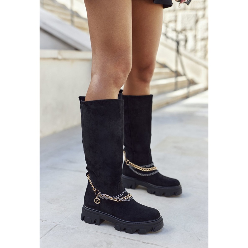 PS1 Hohe Stiefel für Damen Black Lagoon schwarz 2