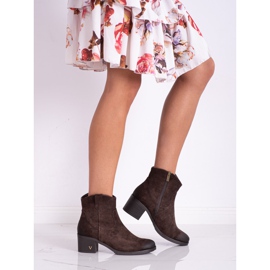 Bequeme VINCEZA Wildlederstiefel braun 2