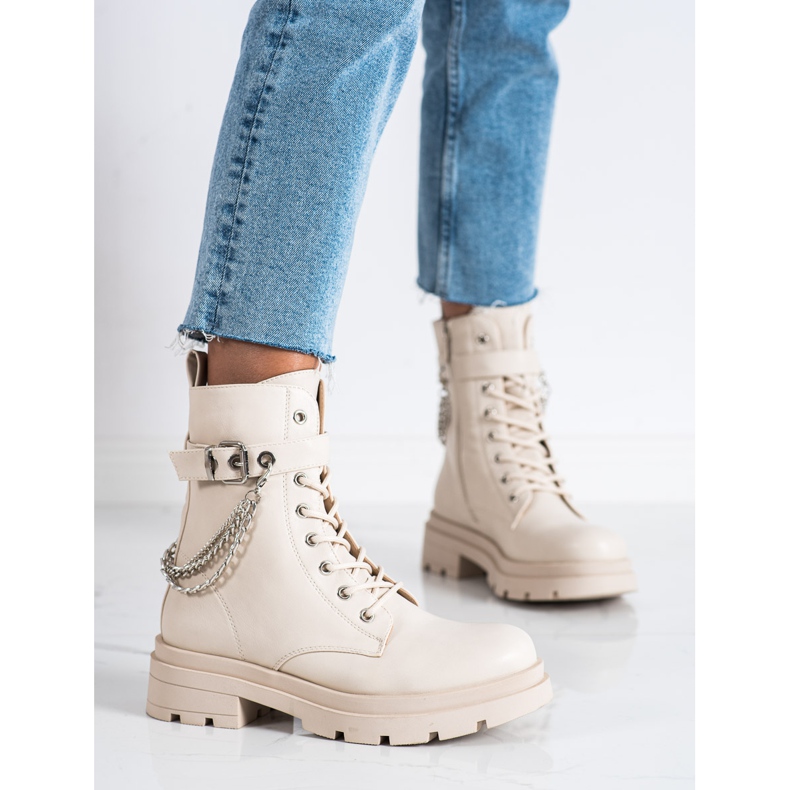 Bestelle Modische Arbeiter mit Kette beige 2