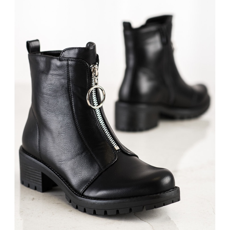 Lucky Shoes Gelegenheitsarbeiter auf einem Schieberegler schwarz 1