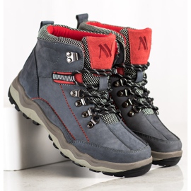 New Age Bequeme Trekkingschuhe blau 2