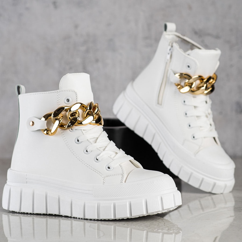 Seastar High-Top-Sneaker mit Kette weiß 2