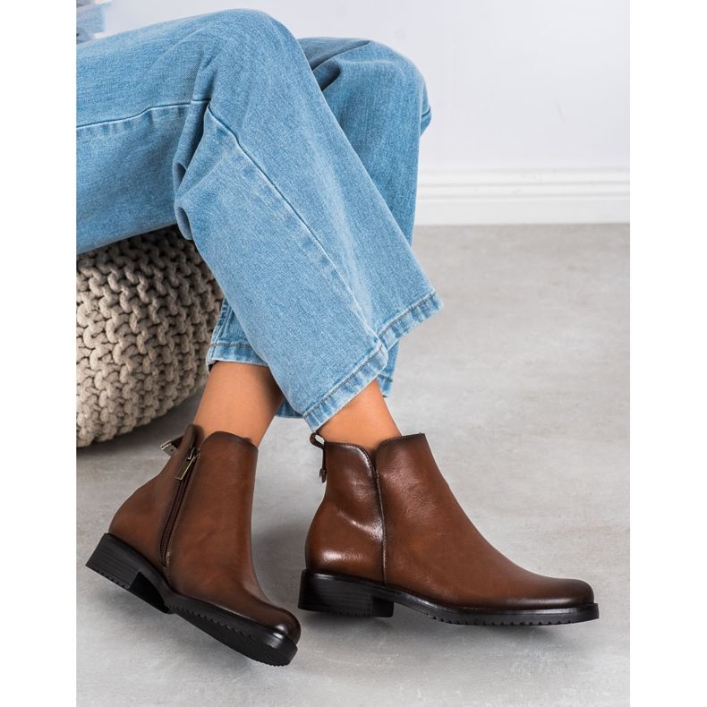 Klassische VINCEZA Stiefel braun 2