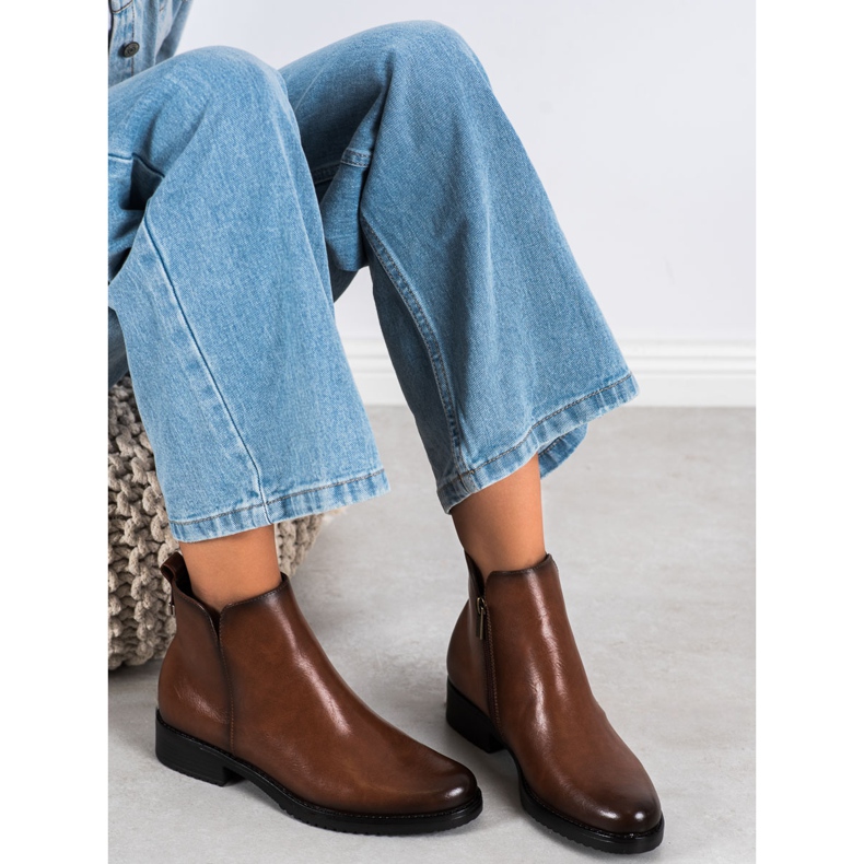 Klassische VINCEZA Stiefel braun 1