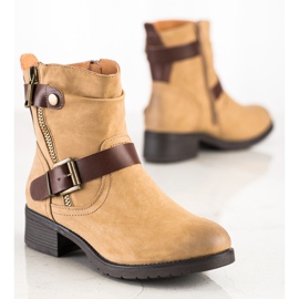 Sabatina Braune Arbeiterstiefel aus Öko-Leder 1