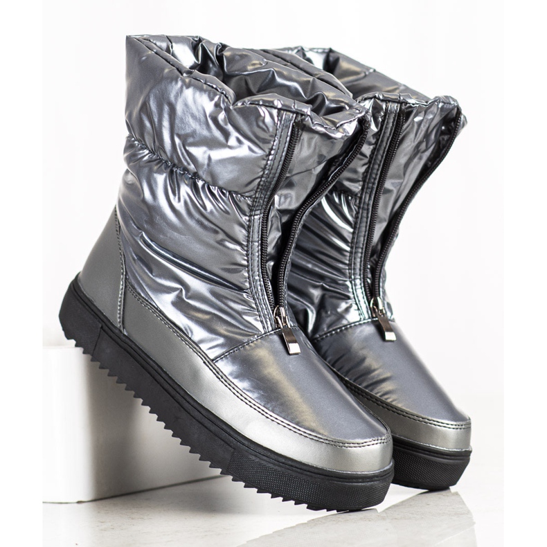 S. BARSKI Srebrne Śniegowce S.BARSKI grau 1