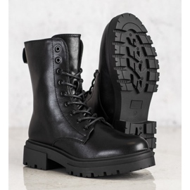 Evento Warme Stiefel mit Öko-Leder schwarz 1