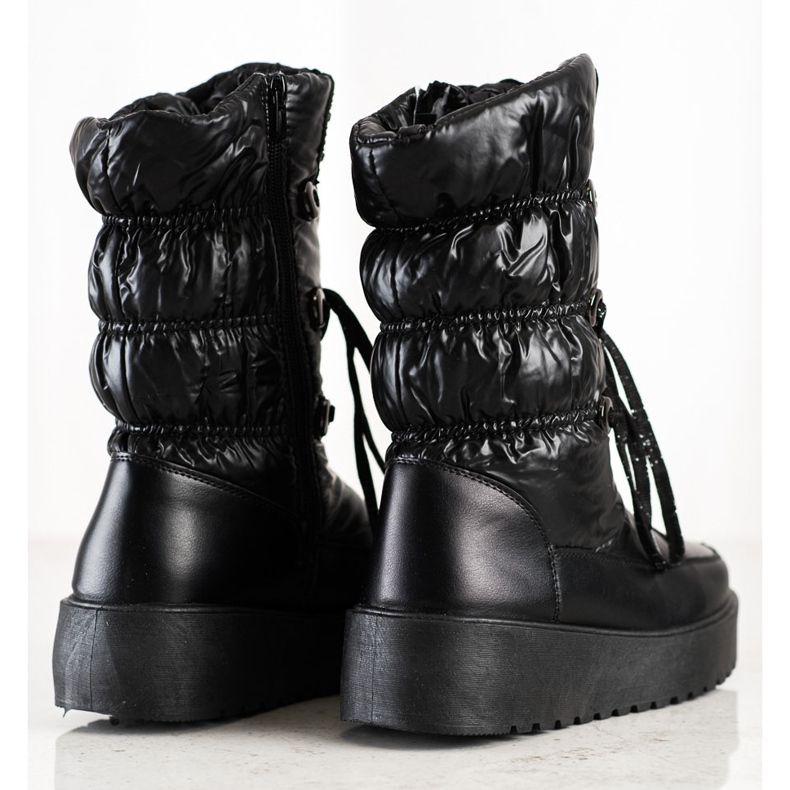 S. BARSKI Stylowe Śniegowce S.BARSKI schwarz 1