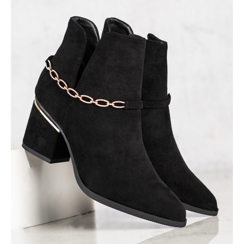 Seastar Elegante Stiefel mit Kette schwarz 1