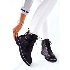 Damen Lederstiefel GOE II2N4014 Schwarz 1