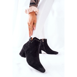 Vinceza Damenstiefel Wildleder Schwarz Brinlack 2