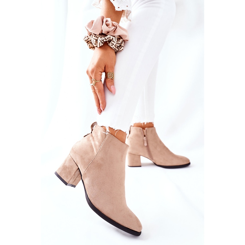 Vinceza Wildlederstiefel für Damen Beige Ardmore 2