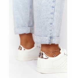 Damen Leder Sneaker Big Star DD274583 Weiß-Kupfer 3