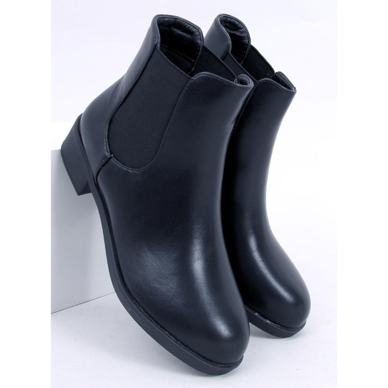 BM Klassische schwarze Chelsea Boots für Damen 6217 Black 1