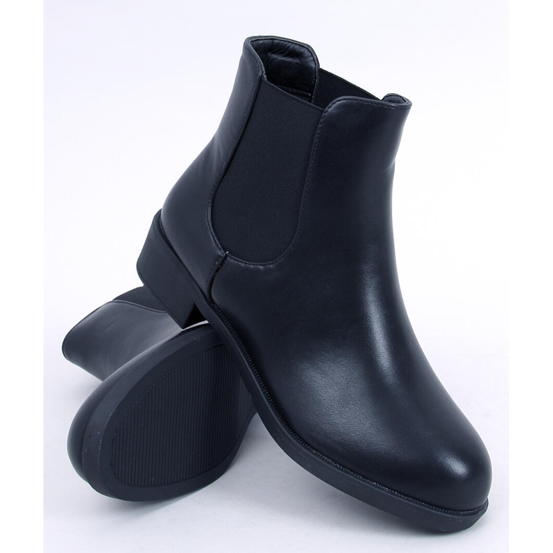 BM Klassische schwarze Chelsea Boots für Damen 6217 Black 2