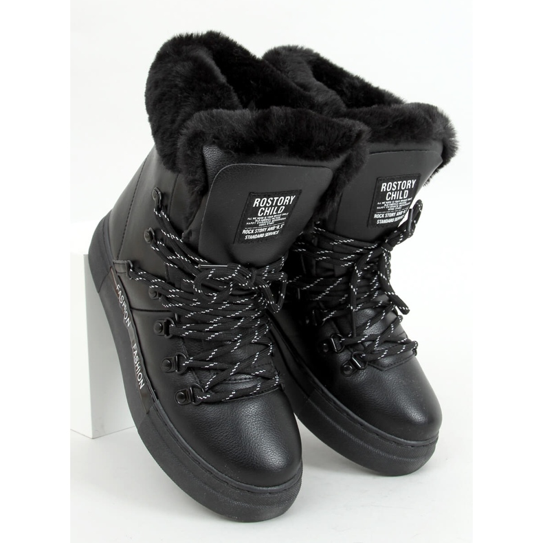Schwarze Damen Schneestiefel 2C9XX835-5 Schwarz 1