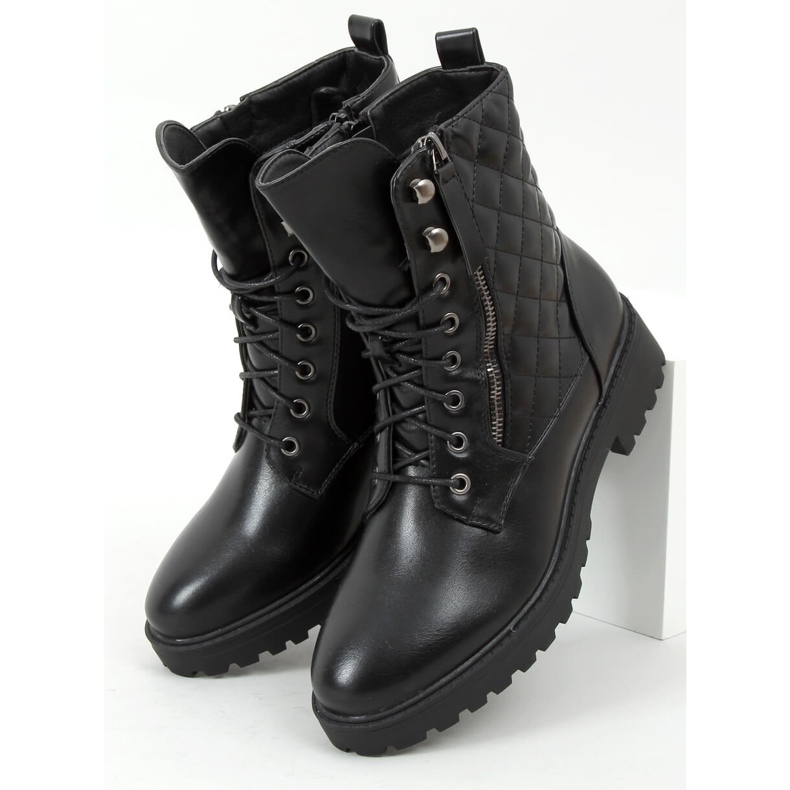 Schwarz gesteppte Arbeiter XJ-65 Schwarz 1