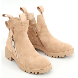 Cut Out Stiefel in Beige SP150 Beige 1