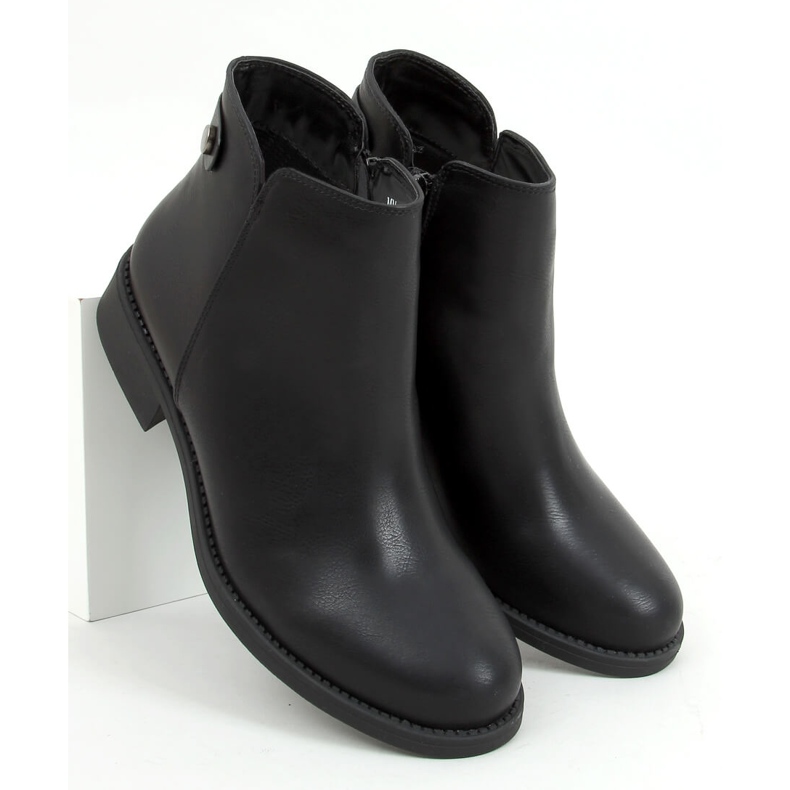 Schwarze Chelsea Boots für Damen MM-827 Black 1
