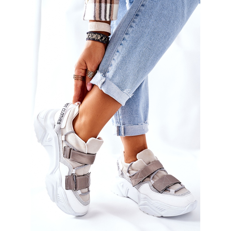 NAVY DOT Damen Sportschuhe Sneakers Silber Katerini silber- 1