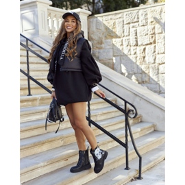 Damenstiefel mit Print GOE II2N4045 Schwarz 2