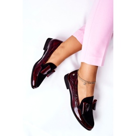 Damen Brogues Maciejka Lackierte Loafer Marbled Burgundy 04099-33 / 00-1 rot 1