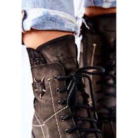 Warme Damen Lederstiefel Maciejka Olive 03961-24 grün 1