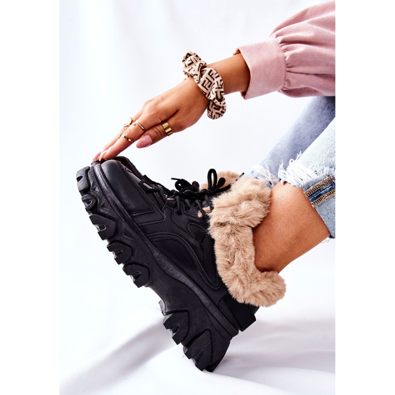 PM1 Schwarze Warme Stiefel für Damen Limerick 1