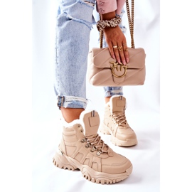 PM1 Beige isolierte Hareshaw Trapper für Damen 2