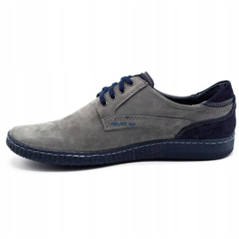 KOMODO Casual Herrenschuhe 848 grau navy blau 1