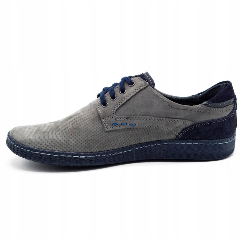 KOMODO Casual Herrenschuhe 848 grau navy blau 1