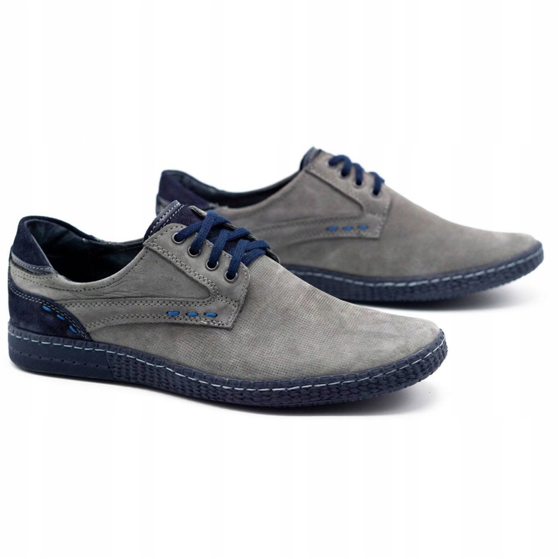 KOMODO Casual Herrenschuhe 848 grau marineblau 2