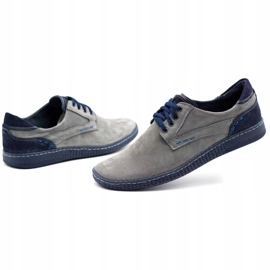 KOMODO Casual Herrenschuhe 848 grau navy blau 4