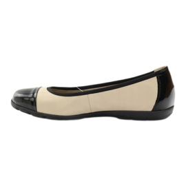 Caprice Ballerinas für Damen 22152 schwarz braun 2