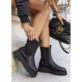 S.Barski Hohe Stiefel für Damen Jodhpur Schwarz Belive 2