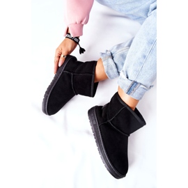 Damen Leder-Schneestiefel Big Star II274440 Schwarz 1