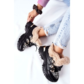 Isolierte Sportschuhe für Damen Black Heart Beats schwarz 1