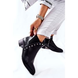 PG1 Damen Stiefeletten Jodhpur Stiefel Schwarz Barretos 1