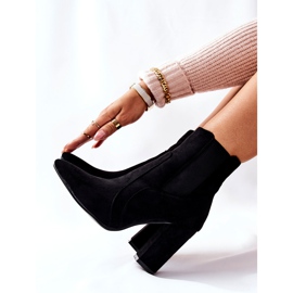 PG1 Wildlederstiefel für Damen mit Absatz Schwarz Kastren 2