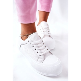 FB3 Sneakers für Damen auf der Plattform White Honey weiß 1