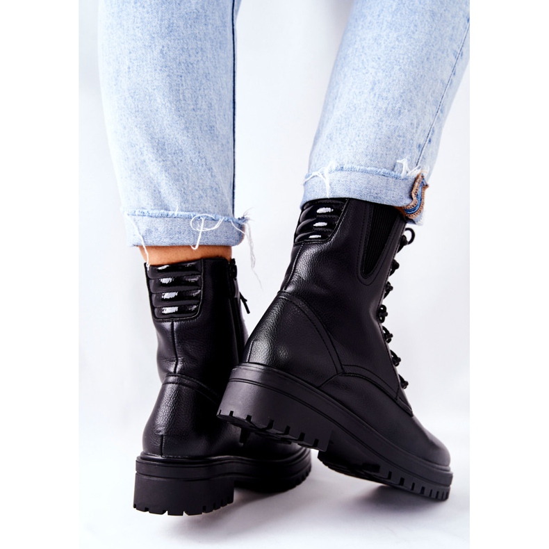 Stiefel Workers Isolierte Sergio Leone Schwarz TR756 1