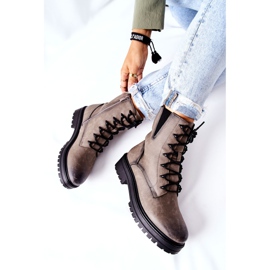 Stiefel Workers Warmed Sergio Leone Grau TR756 1