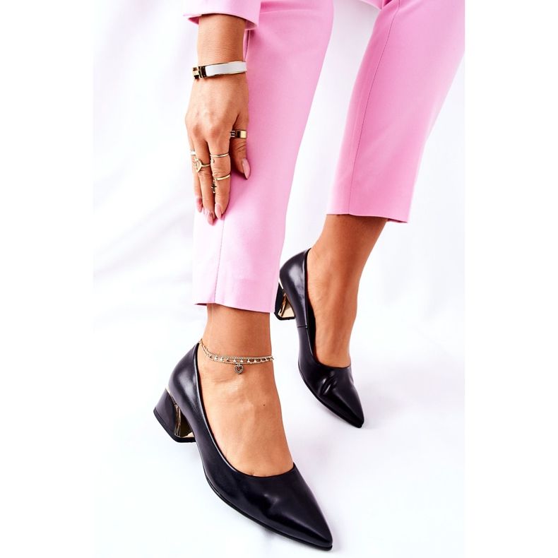 S.Barski Elegante Lederpumps Schwarz Samira 2