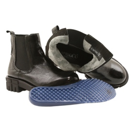 Schwarz lackierte Frauenstiefel Caprice 9-25461-27 017 7