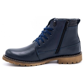 Olivier Leder Winterstiefel 754 marineblau 1