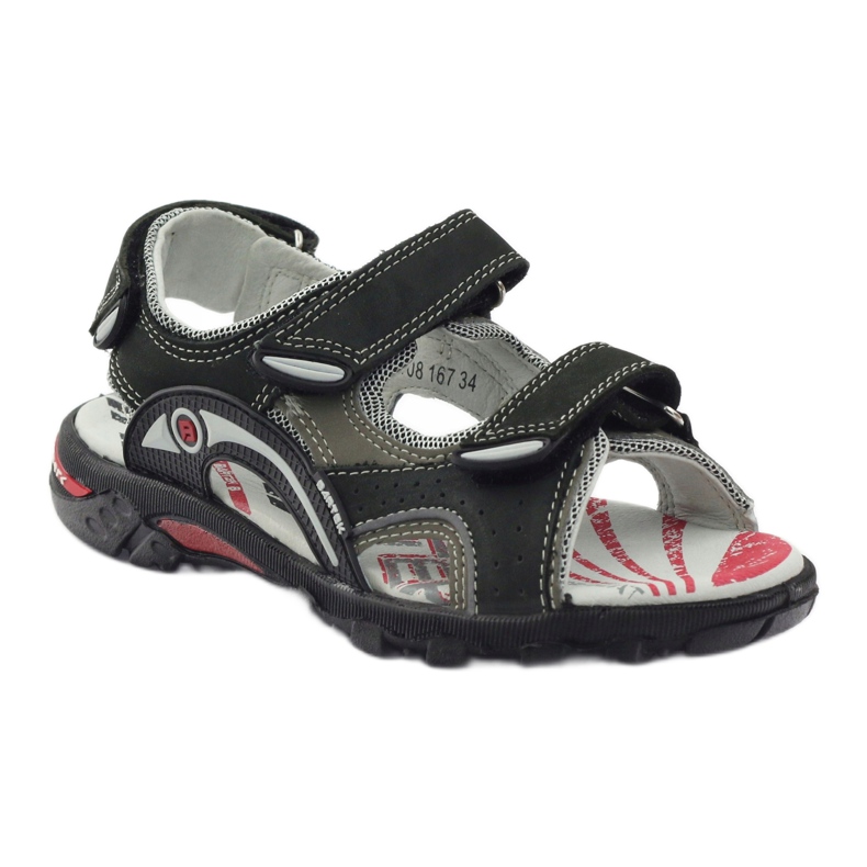 Bartek Sandalen Leder Sports Boys 19108 Schwarz 1